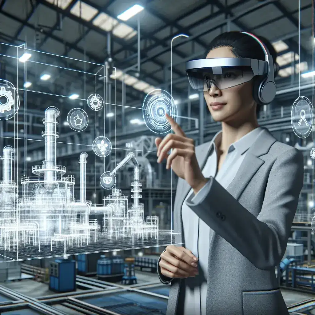 Dispositivos de realidad aumentada para formación técnica industrial